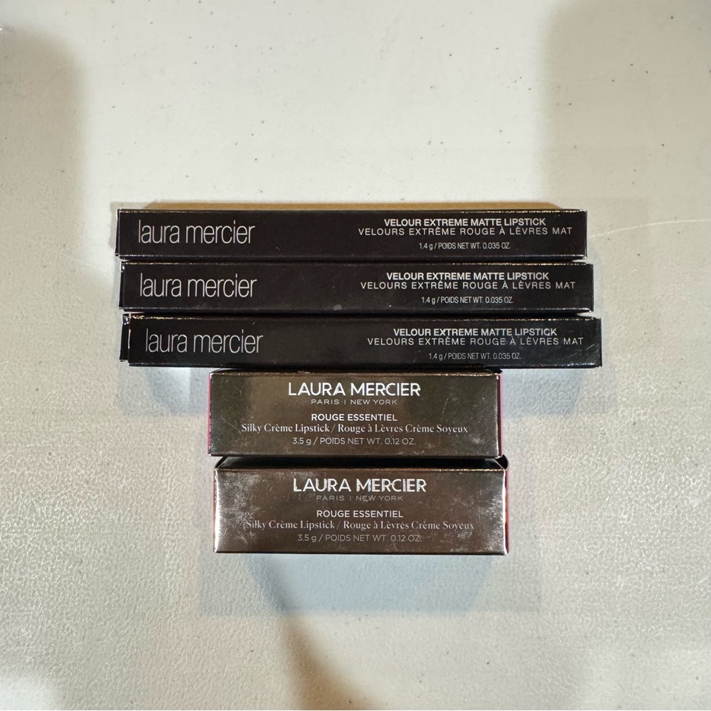 Laura Mercier Lipstick Bundle 5pcs $150+ VALUE